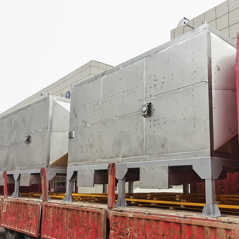 Nangungunang loading at side unloading structure 304 stainless steel activated carbon adsorption box