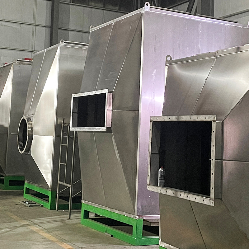 Nangungunang loading at side unloading structure 304 stainless steel activated carbon adsorption box