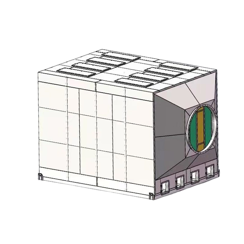 Nangungunang loading at side unloading structure 304 stainless steel activated carbon adsorption box