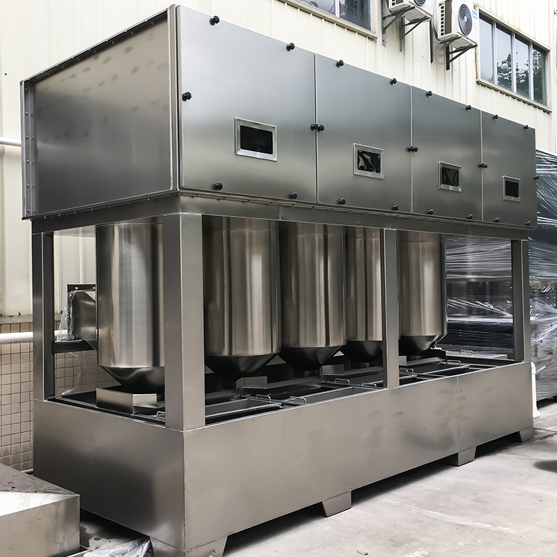 Hybrid cyclone spray tower