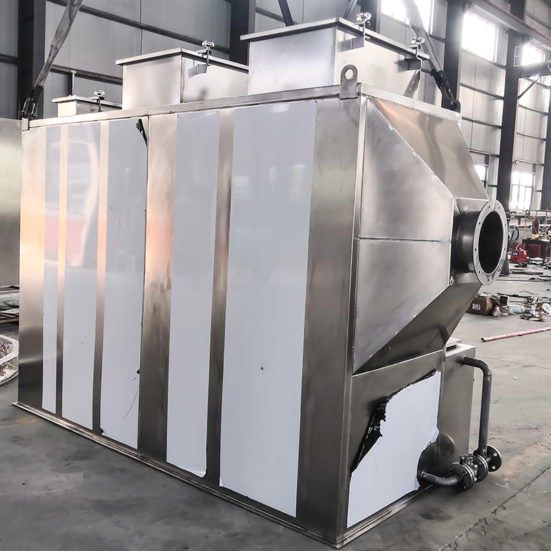 304 hindi kinakalawang na asero pahalang scrubber tower