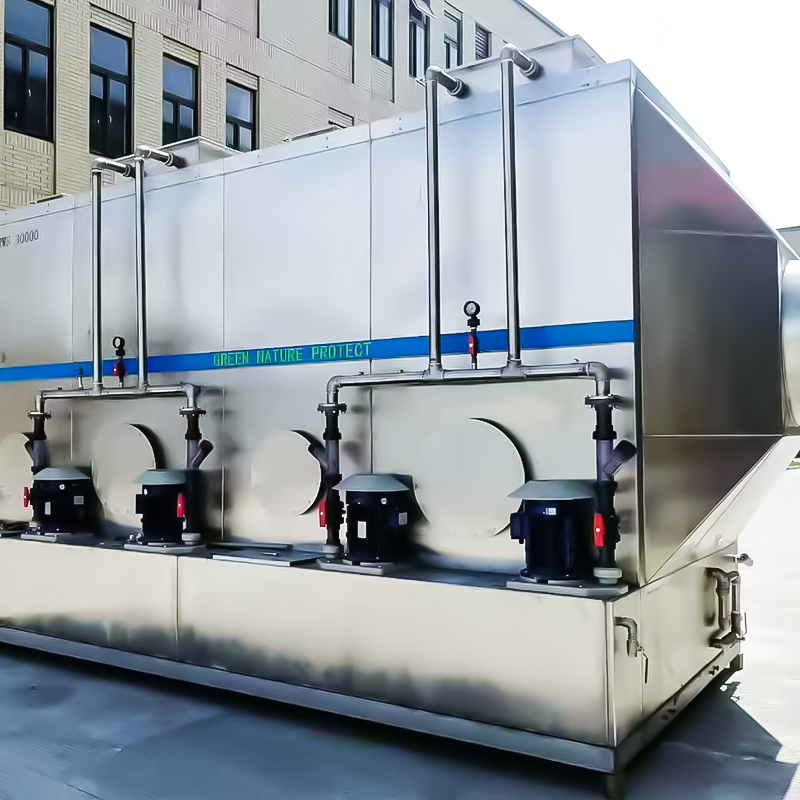 304 hindi kinakalawang na asero pahalang scrubber tower