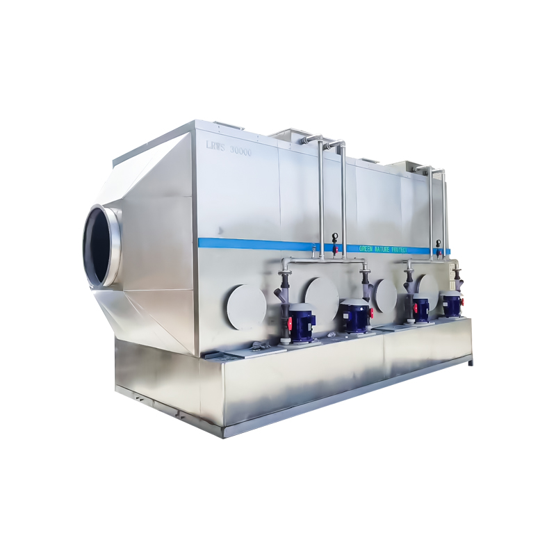 304 hindi kinakalawang na asero pahalang scrubber tower