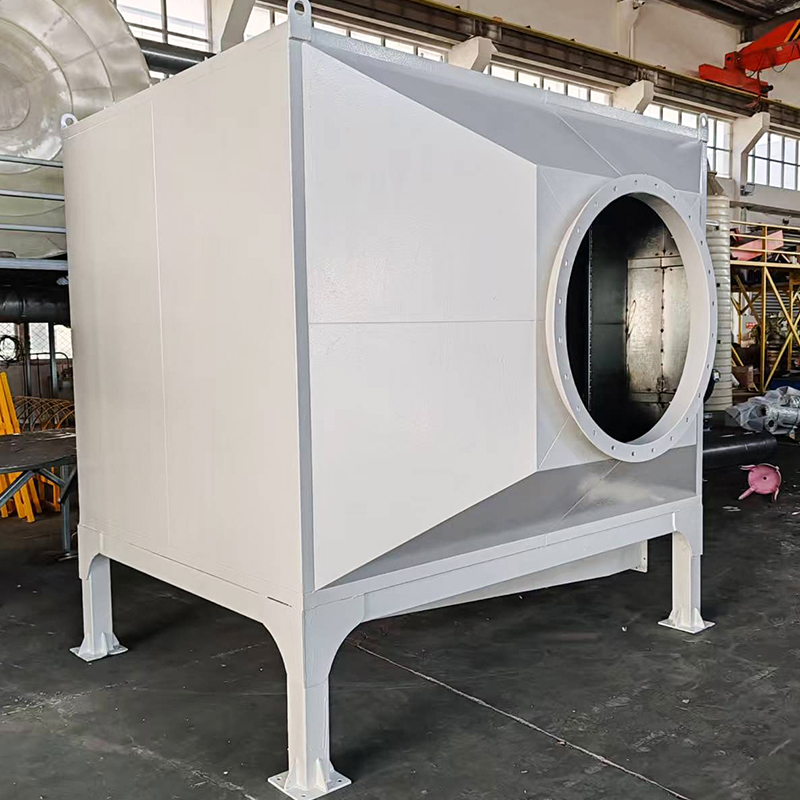 Top loading at bottom side loading carbon steel activated carbon adsorption box