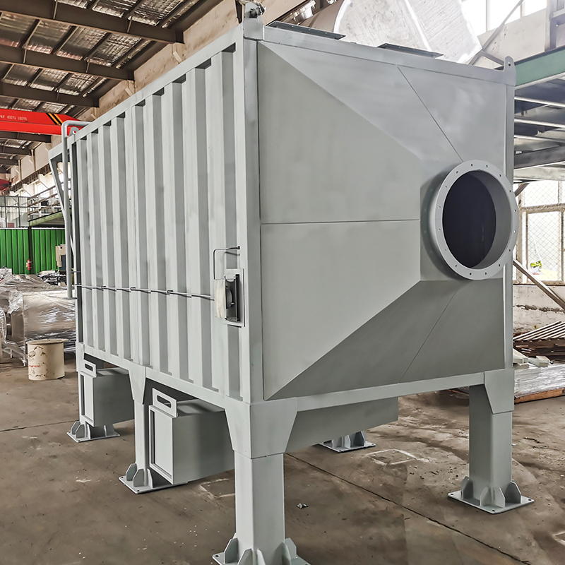 Top loading at bottom side loading carbon steel activated carbon adsorption box